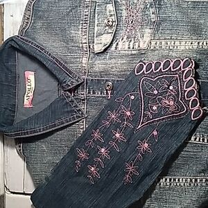 Apollo cropped jean jacket 3XL denim